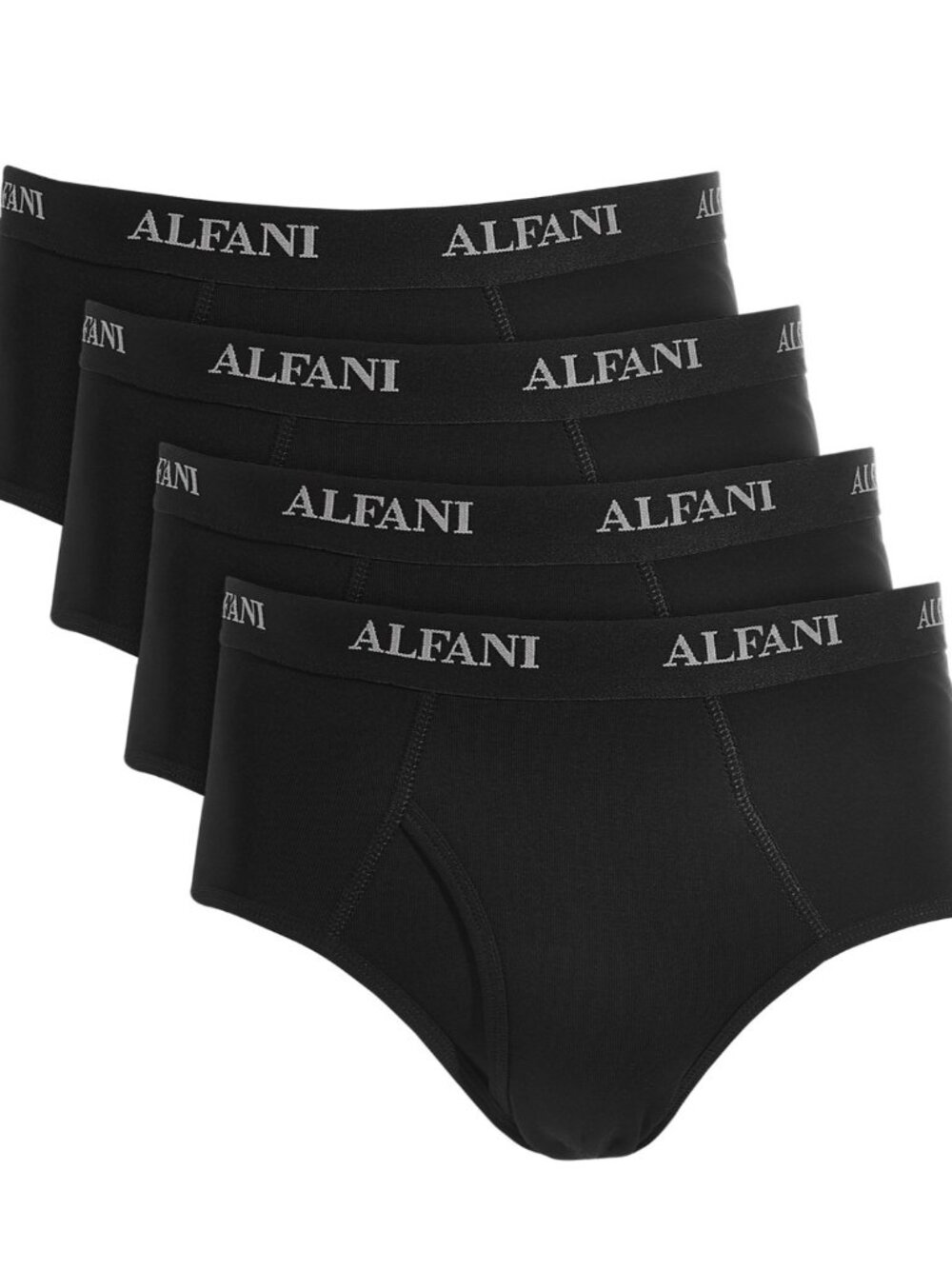 Alfani Men’s 4-Pack Briefs 100% Cotton Tagless XXL Black